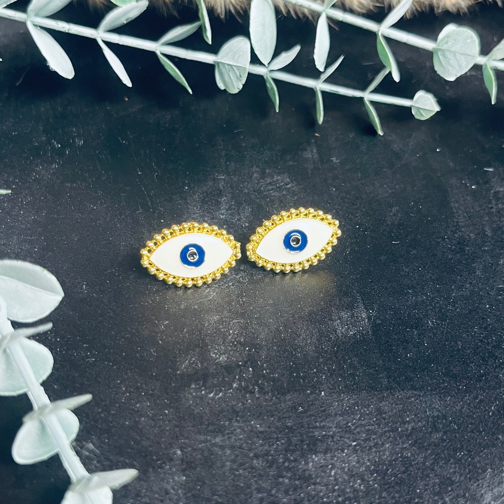 Evil Eye Protection Earrings | Enamel Mystical‎ Magical Witchy Spiritual Boho